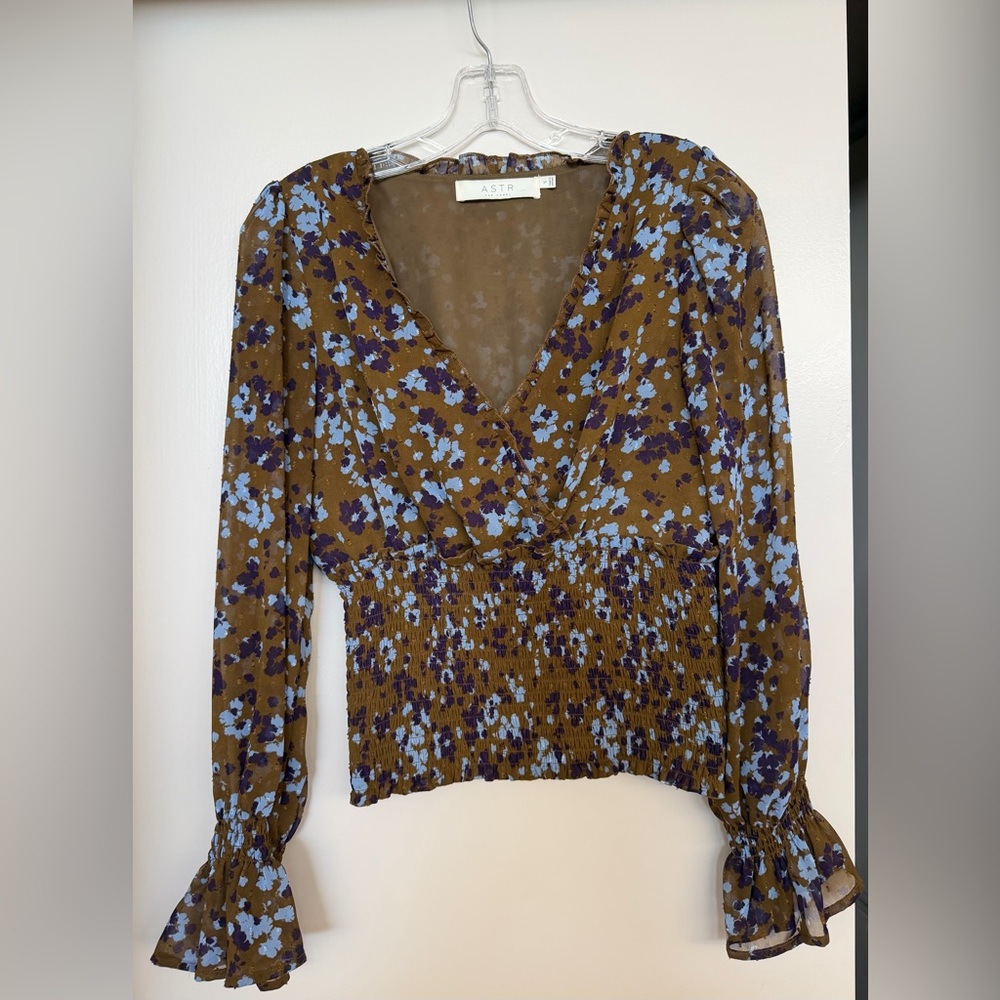 GUC ASTR Floral Blouse Size S